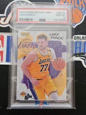 Panini Yellow & Purple Luka Dončić Lakers Trading Card